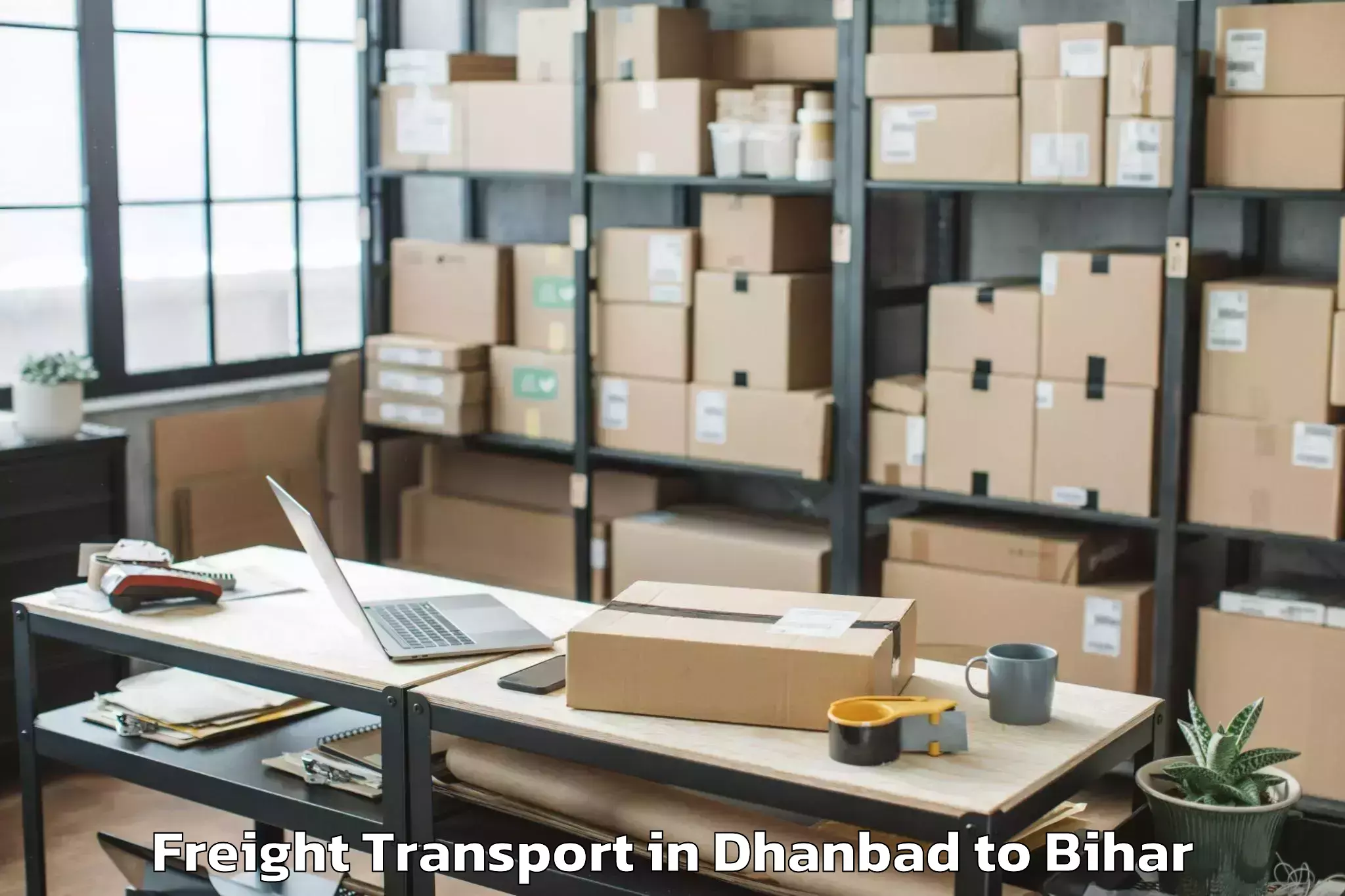 Affordable Dhanbad to Bhitaha Freight Transport